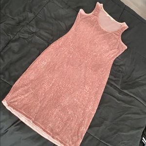 Pink Velvet Dress